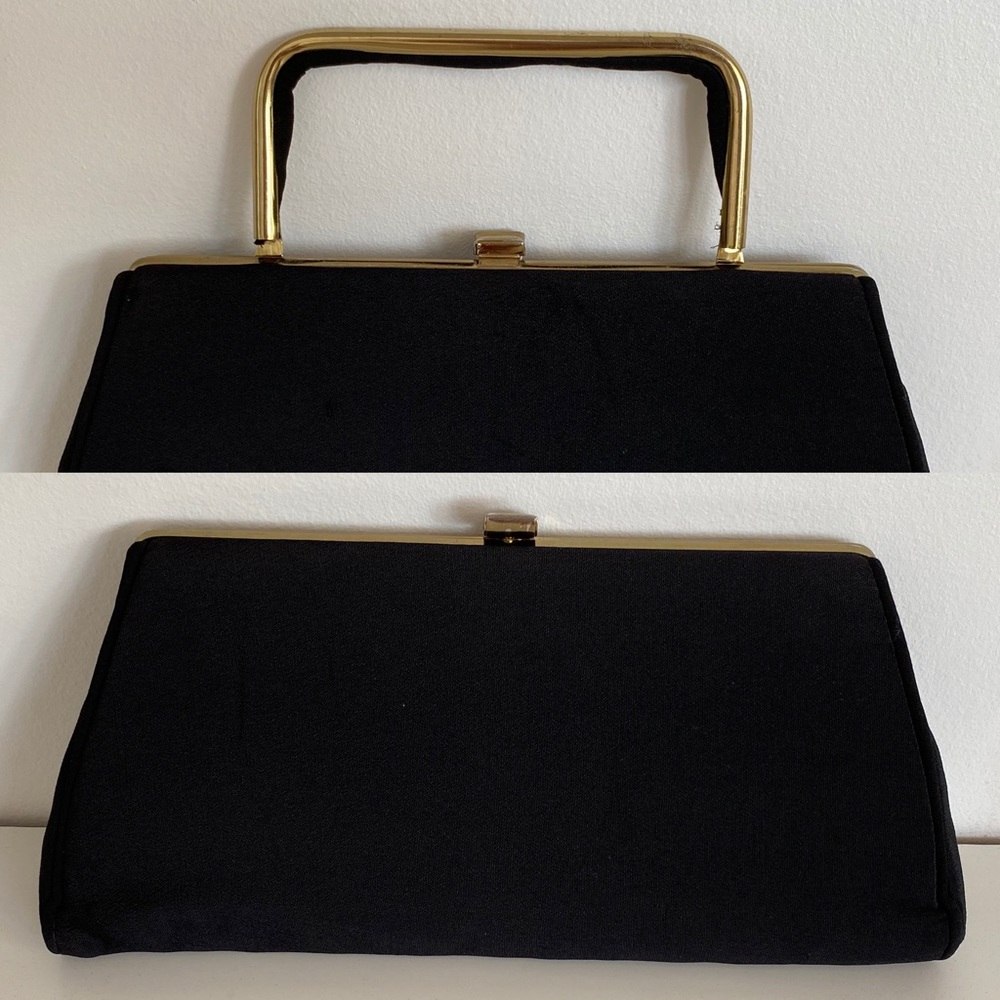 Vintage Cara Blk Podesua Convertible Clutch Purse